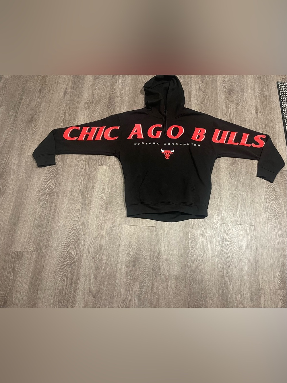 Chicago Bulls Full Sleeve Print Unk NBA 2XL Black Hoodie Sweatshirt